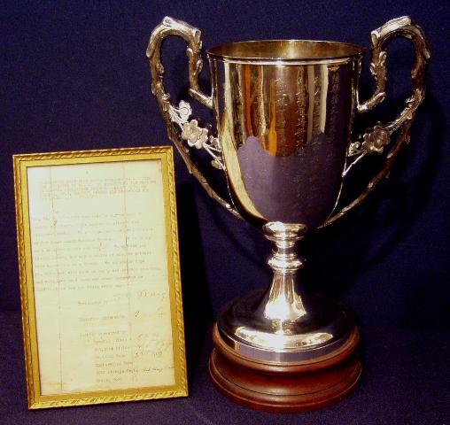 CES trophy commemorating the retirement of Mr. Wm. Munson Robertson