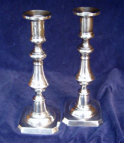 Pair CES candlesticks w/candle ejector