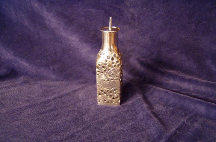 Mounted Glass Bitters Bottle