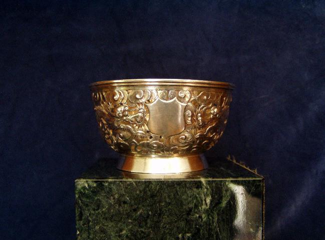 Chinese Export Silver pierced bowl