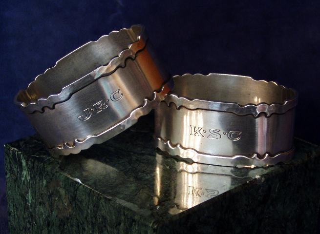 San Francisco Napkin Rings, Shreve & Co. 