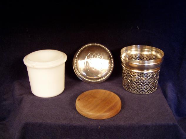 Sterling Silver Milk/Cheese Jar Holder